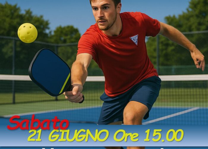 Sabato 21 giugno dalle ore 15 in poi un open day di Pickleball in campo 11