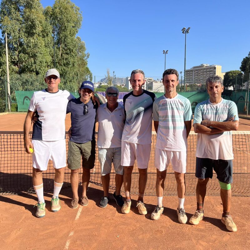 Il Ct Palermo “a” batte il Ct Palermo “b” e vince il titolo regionale over 45 maschile limitato 4.3